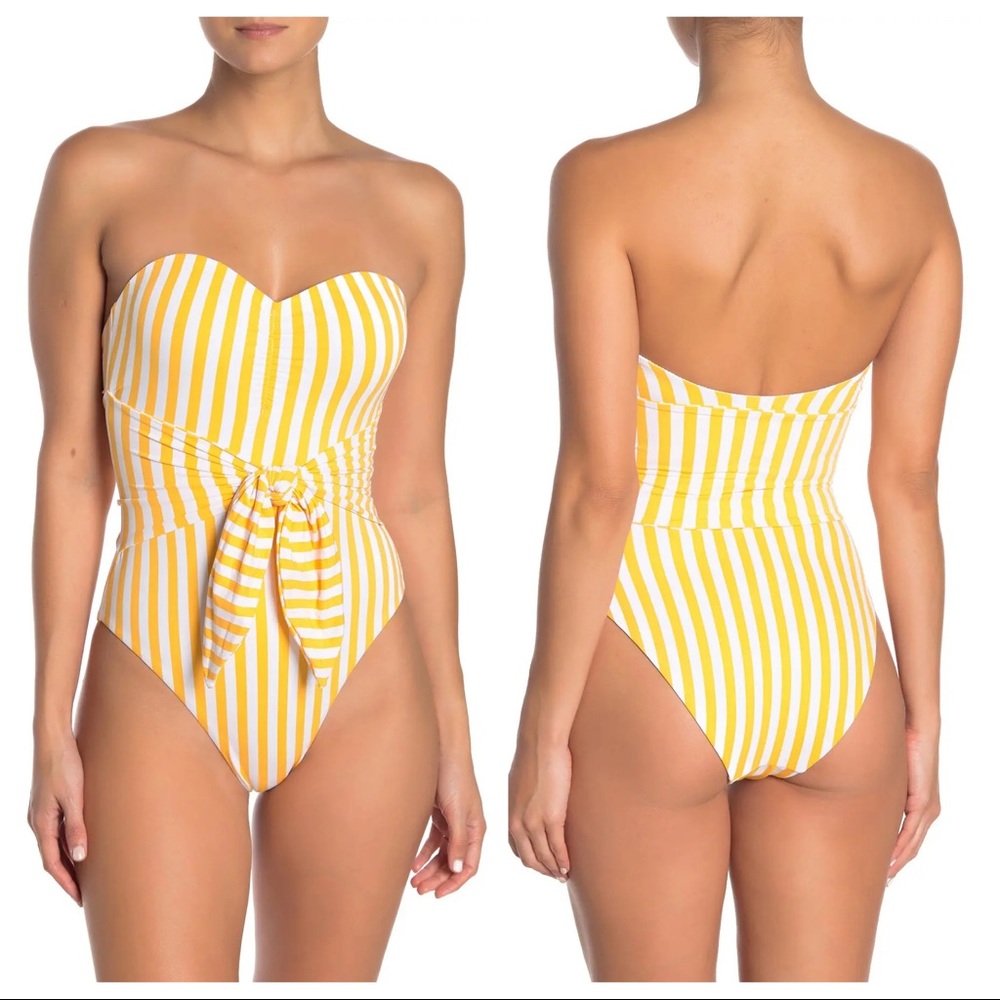 NEW Onia x WeWoreWhat Capri One Piece in Citrus - Picture 2 of 5